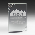 1 1/4" Thick Freestanding Acrylic Awards - 5 1/2" (Laser Engraved)